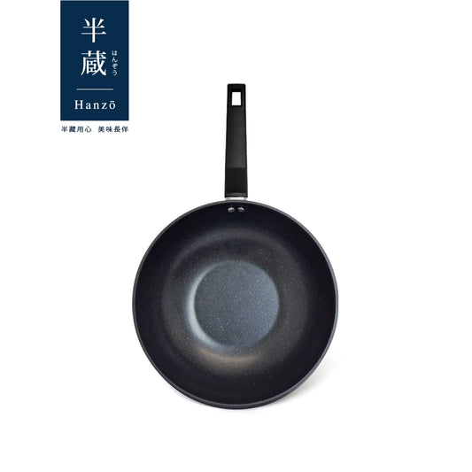 【半藏HANZO】淘金系列 麥飯石炒鍋30cm - IH