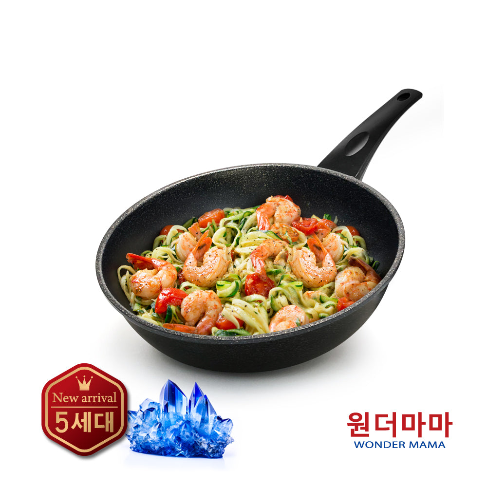 【WONDER MAMA】第5代麥飯石鈦礦黑炒鍋